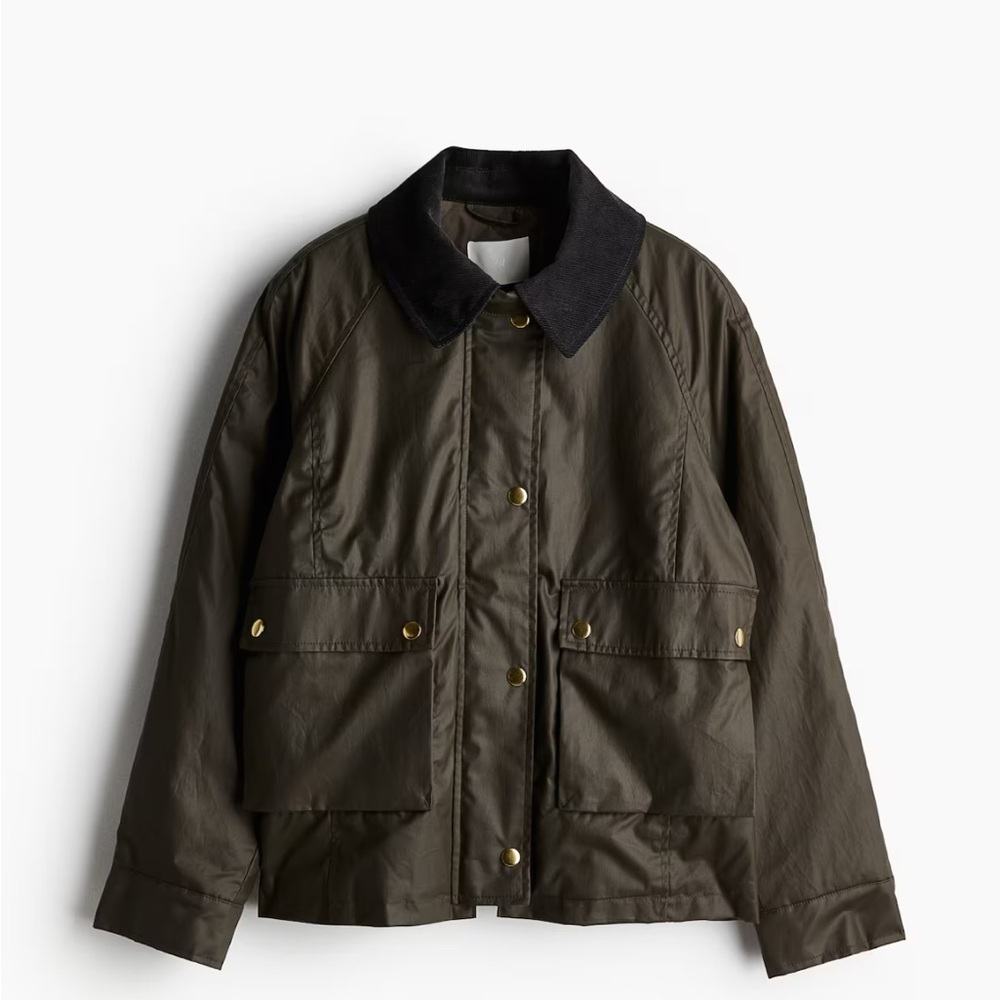 H&M waxed twill jacket